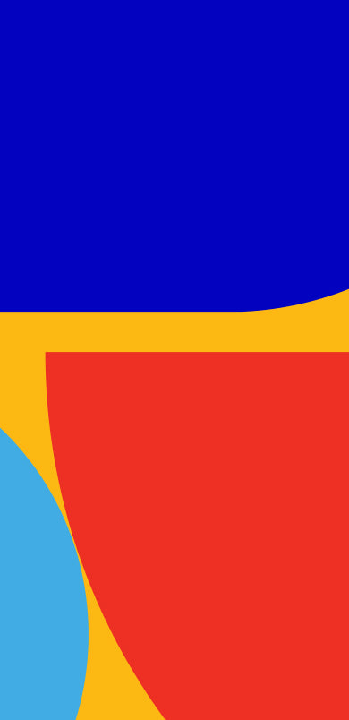 Decorative mosaic background of the solid colours Blue, Light Blue yellow, and Red