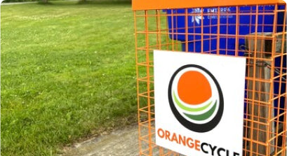 Orange Cycle Bin